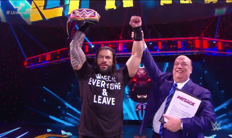 WWE Payback 2020 Roman Reigns becomes Universal Champion, Results, Highlights Written Details