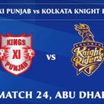 IPL 2020 KXIP vs KKR 24th Match Live Score, Playing XI’s, Win Prediction, Result 10 October 2020