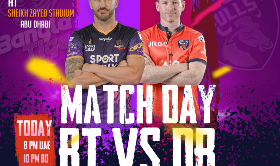 Delhi Bulls vs Bangla Tigers 5th Match 20 Nov 2021 Live Score Updates, Playing XI’s, Winner Prediction – Abu Dhabi T10 League