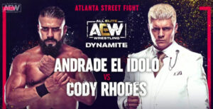 Read more about the article Andrade vs Cody Rhodes Atlanta Street Fight Main Event – AEW Dynamite 1 Dec 2021 Results with Written Updates