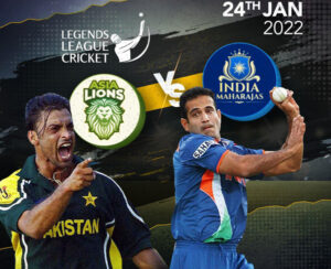 Read more about the article Legends League Cricket : Asia Lions vs India Maharajas 24 Jan 2022 Live Score, Toss, Playing XI’s, Where to Watch Live Stream