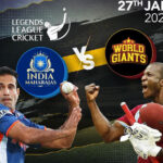 Legends League Cricket : India Maharajas vs World Giants 27 Jan 2022 Live Score, Toss, Playing XI’s, Where to Watch Live Stream