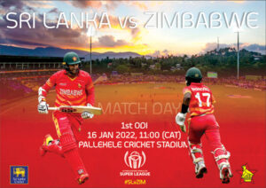 Read more about the article Sri Lanka vs Zimbabwe 1st ODI 16 Jan 2022 Live Score, Toss, Playing XI’s, Where to Watch Live Stream