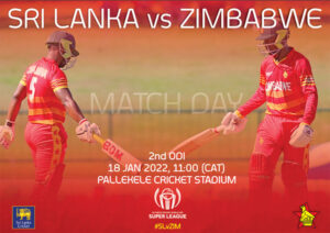 Read more about the article Sri Lanka vs Zimbabwe 2nd ODI 18 Jan 2022 Live Score, Toss, Playing XI’s, Where to Watch Live Stream