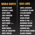 Legends League Cricket : Asia Lions vs World Giants 26 Jan 2022 Live Score, Toss, Playing XI’s, Where to Watch Live Stream