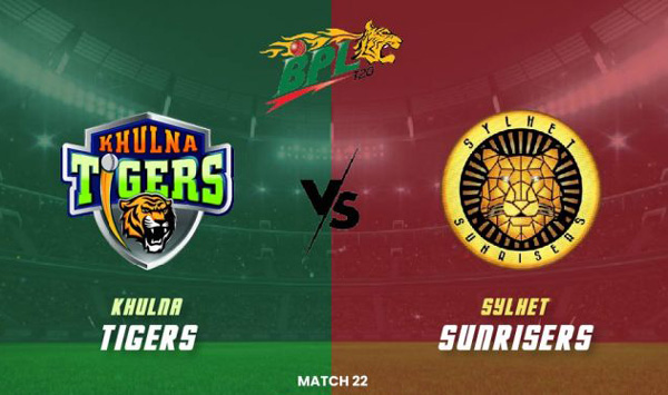 Khulna Tigers vs Sylhet Sunrisers 22nd Match 7 Feb 2022 Live Score, Online Stream Info, Prediction, Playing Xi’s – BPL 2022