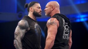 Read more about the article Goldberg vs Roman Reigns Elimination Chamber 2022 Match Prediction and Possible Brock Lesnar involvement details