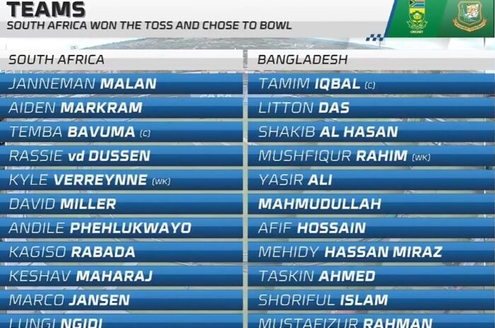 South Africa vs Bangladesh 1st ODI Match Live Score (18 March 2022), Playing Xi’s, Dream11 Prediction and Streaming Info