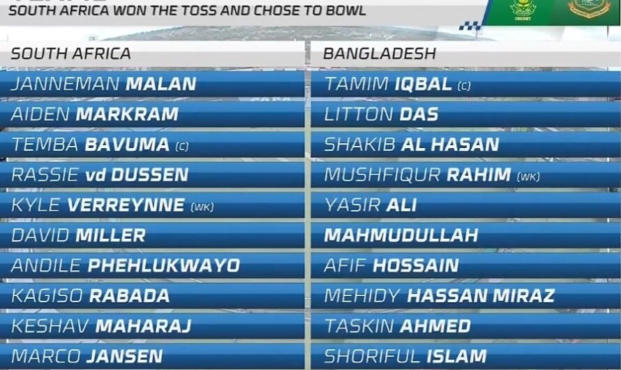 South Africa vs Bangladesh 1st ODI Match Live Score (18 March 2022), Playing Xi’s, Dream11 Prediction and Streaming Info