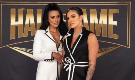 Daria Berenato's (Sonya Deville) Wife Toni Cassano accompanying her at WWE Hall of Fame show