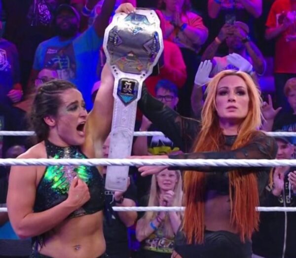 LYRA VALKYRIA with Becky Lynch at NXT Halloween Havoc 2023 Photo