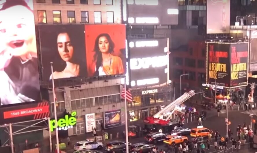 Birthday Girl Tejasswi Prakash appeared on Times Square Billboard in NYC – Pics and Video with Full Details