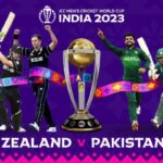 Pakistan vs New Zealand Cricket World Cup 2023 Practice Match Poster