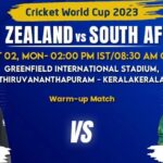 NZ vs RSA Warm-up match ICC ODI WC 2023 Pic