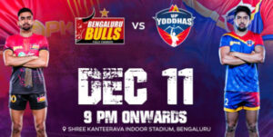 Read more about the article Pro Kabaddi League 10 Match 19: Bengaluru Bulls vs UP Yoddhas Live Score, Teams, Start Time, Venue, Watch Online Info