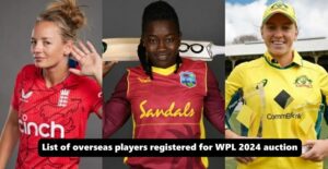 Read more about the article WPL 2024 Auction All Registered Overseas Players List with Base Prices and Country Names