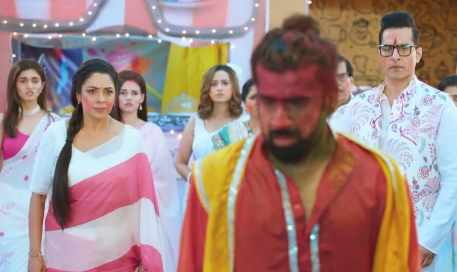 Anupama 27 March 2024 Written Updates Full Episode – Holi celebrations turns chaotic with Toshu’s arrival