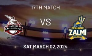 Read more about the article HBL PSL 2024 Match 17: Lahore Qalandars vs Peshawar Zalmi Dream11 Prediction, Pitch Report, Live Score, Squads, and More Details – Pakistan Super League