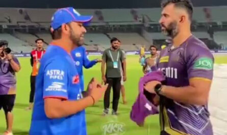 Rohit Sharma and Abhishek Nayar's Conversation Leaked Video KKR vs MI Practice Session