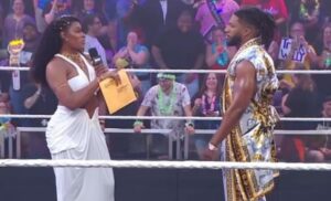 Read more about the article WWE NXT Envelope Mystery: Is It Revealing Lash Legend’s Pregnancy with Trick Williams?