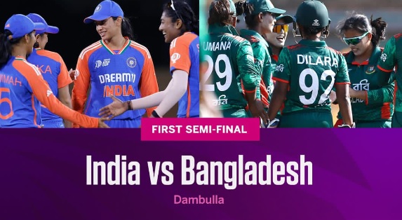 India vs Bangladesh Women's Semi Final Asia Cup 2024 in Dambulla Sri Lanka 