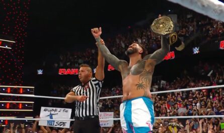 WWE RAW 23 SEPTEMBER 2024 JEY USO WINNING INTERCONTINENTAL TITLE PHOTO
