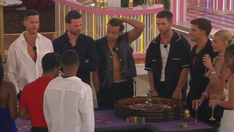 Love Island: All Stars Season 2 Episode 14 Scott Thomas vs Luca Bish fight at Vegas Night