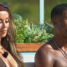 Love Island: All Stars Season 2 Episode 12 Harriett and Montel making decision at recoupling