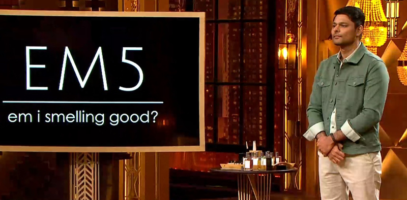 Shark Tank India Season 4 Episode 20 EM5 Perfumes founder impressing sharks