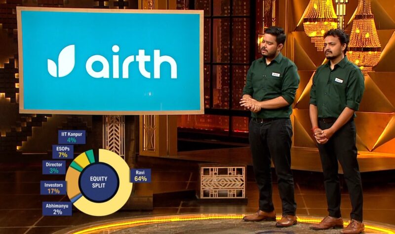 Shark Tank India Season 4 Episode 4 Airth Founders Equity Split