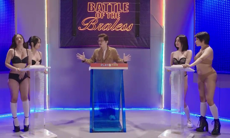 VMX Wow Mani Season 1 (2025) Episode 2 Battle of the Braless Quiz Contest Skirts off by both teams