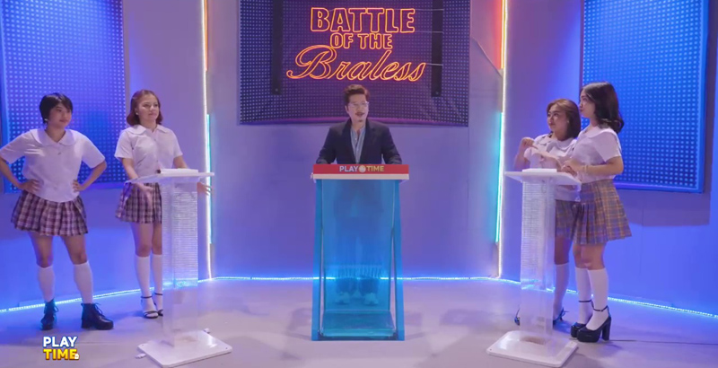 VMX Wow Mani Season 1 (2025) Episode 3 Battle of the Braless Quiz Contest Girls introduction in full clothes