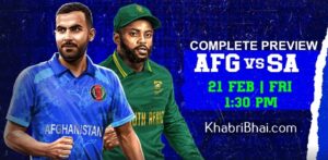 Read more about the article Afghanistan vs South Africa (Champions Trophy) 21 Feb 2025 – Dream11 Tips, Pitch Report, Match Time & Live Streaming Details!