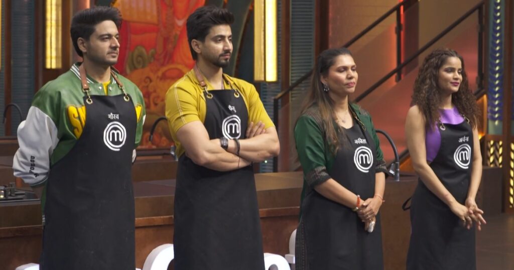 Celebrity MasterChef India Episode 25 (28 Feb 2025) All 4 unsafe Participants getting Overnight Black Apron Challenge verdict from judges