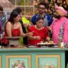 Colors TV Laughter Chefs Season 2 Episode 7 Chef Harpal Singh Sokhi enjoying the Masala Pav cooked by Mannara Chopra and Sudesh Lehri