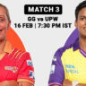 Gujarat Giants vs UP Warriorz (WPL Season 3) 16 Feb 2025 Ash Gardner vs Deepti Sharma battle