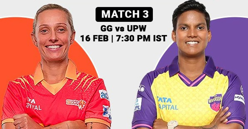 Gujarat Giants vs UP Warriorz (WPL Season 3) 16 Feb 2025 Ash Gardner vs Deepti Sharma battle