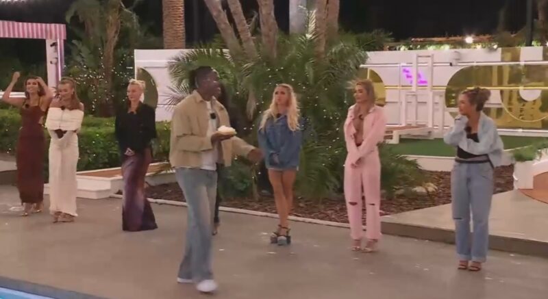 Love Island: All Stars Season 2 Omar Nyame getting ready to hit with Pie