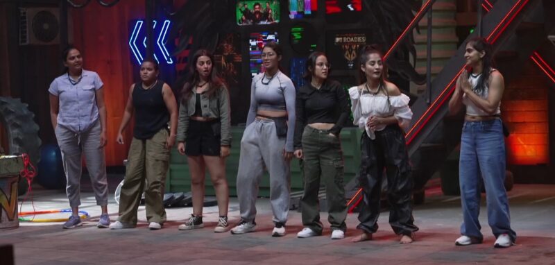 MTV Roadies Double Cross Episode 11 (15 Feb 2025) Aditi, Disha, Maymol, Alifia, Muskan, Simran, and Ruman impressing the gang leaders