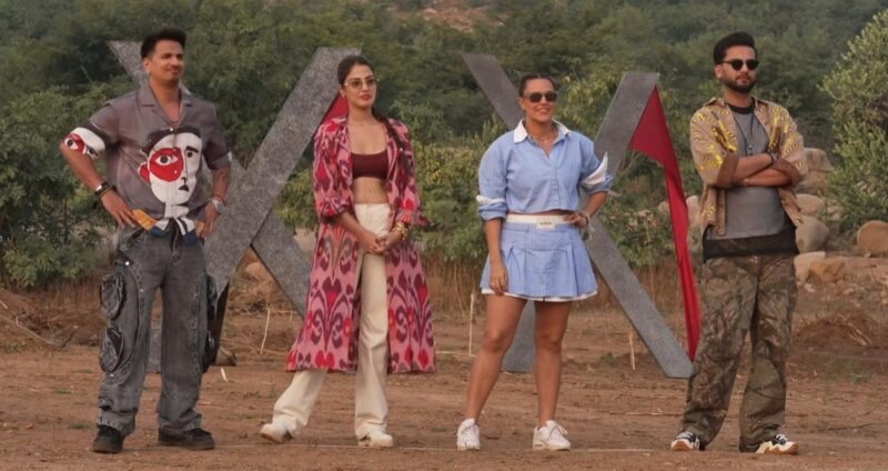 MTV Roadies Double Cross Episode 14 (23 Feb 2025) Prince, Rhea, Neha, and Elvish looking stylish at task location