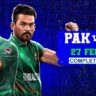 Pakistan vs Bangladesh (Champions Trophy) 27 Feb 2025 Mohammad Rizwan vs Najmul Hossain Shanto battle