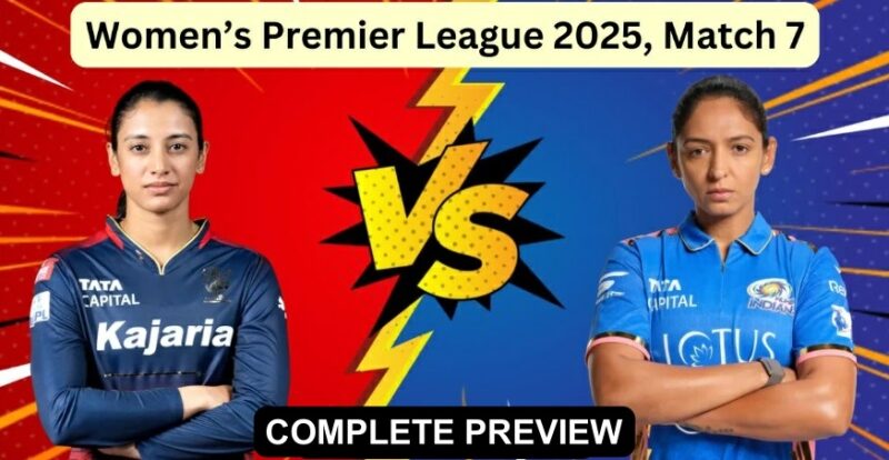 RCB-W vs MI-W (WPL Season 3) 21 Feb 2025 Smriti Mandhana vs Harmanpreet Kaur battle