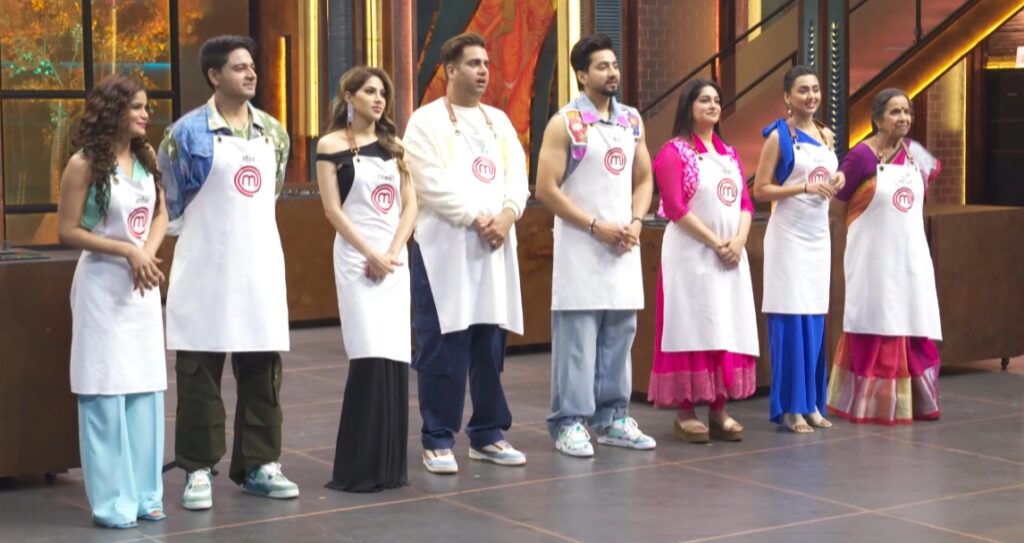 Celebrity MasterChef India Episode 32 (11 March 2025) All four pairs decided in the Wheel of Fortune Pair challenge standing together