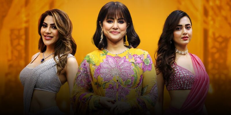 Celebrity MasterChef India Episode 34 (13 March 2025) Nikki Tamboli, Hina Khan, and Tejasswi Prakash team challenge poster