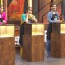 Celebrity MasterChef India Episode 39 (20 March 2025) Tejasswi Prakash, Archana Gautam, and Usha Nadkarni guessing spices in Delhi Spice Test