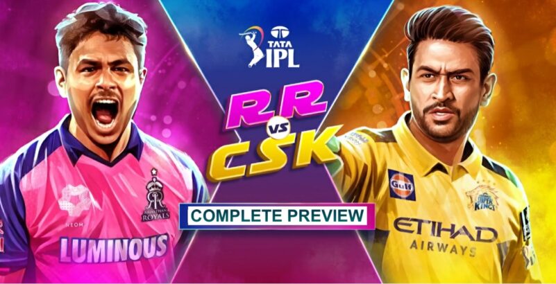 RR vs CSK (IPL 2025) Match 11 Riyan Parag vs MS Dhoni battle