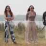 MTV Roadies Double Cross Episode 22 (23 March 2025) Prince Narula, Rhea Chakraborty, Neha Dhupia, and Elvish Yadav standing together during immunity task