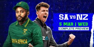 Read more about the article South Africa vs New Zealand (Champions Trophy Semi-Final) 5 March 2025 – Dream11 Tips, Pitch Report, Match Time & Live Streaming Details
