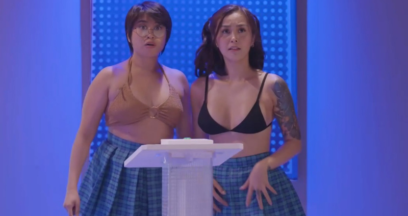 VMX Wow Mani Season 1 (2025) Episode 4 Battle of the Braless Quiz Contest tops off by Girls