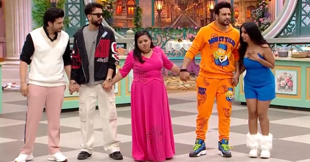 Colors TV Laughter Chefs Season 2 Episode 23 Bharti Singh copying Salman Khan result announcing style